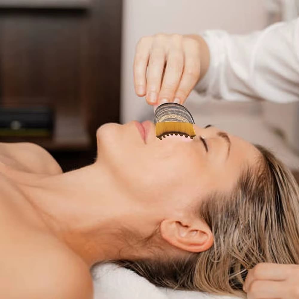 Szczotka do masarzu limfatycznego twarzy