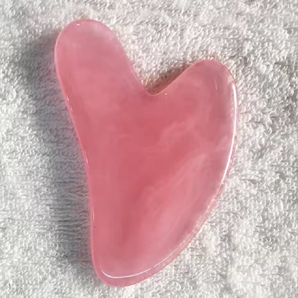 Kamień płytką GUA SHA z JADEITU masażer do twarzy